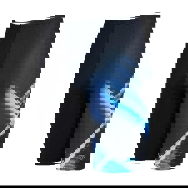 Black and blue Zoggs Vector Mid Jammer swim trunks with abstract design