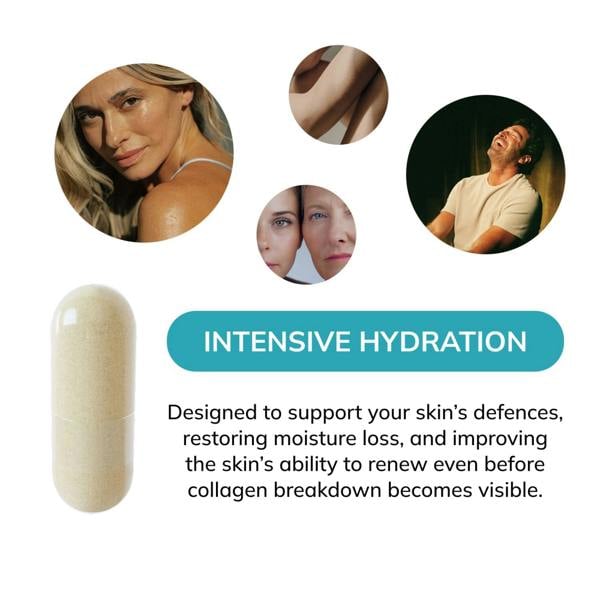 AVEA Skinspan (30 Capsules) - Skin Health with PhytoCellTec, Hyaluronic Acid, Ceramosides™ & Niacinamide - Reduces Fine Lines & Wrinkles - 100% Vegan