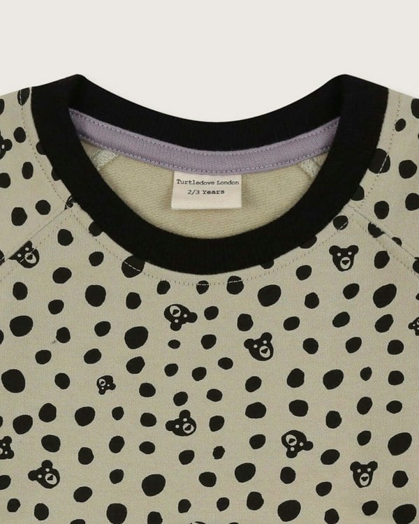 Dotted organic cotton kids sweatshirt