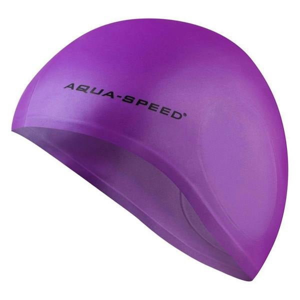 Aqua Speed Unisex Adult Full Ear Coverage Swimming Cap | Soft Silicone Cap for Pool Use