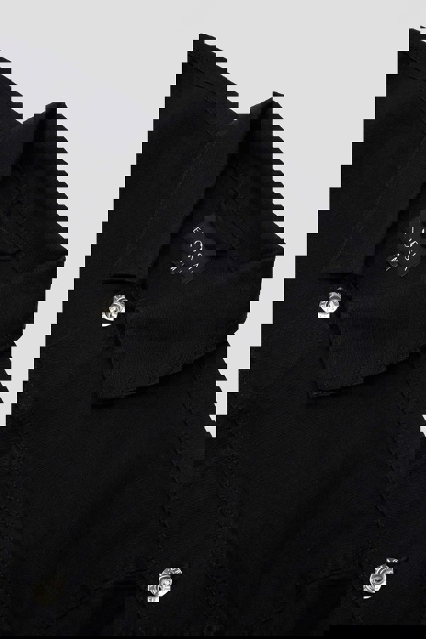 Men's Regular Fit Black Denim Jacket  £28.99