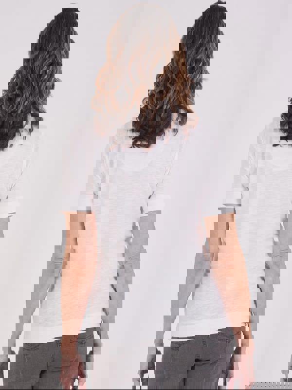 TIGI Embroiderd Neckline Top