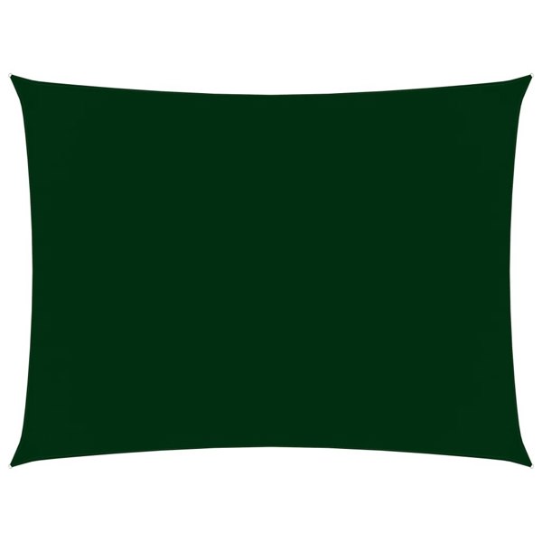 Berkfield Sunshade Sail Oxford Fabric Rectangular 2x4 m Dark Green