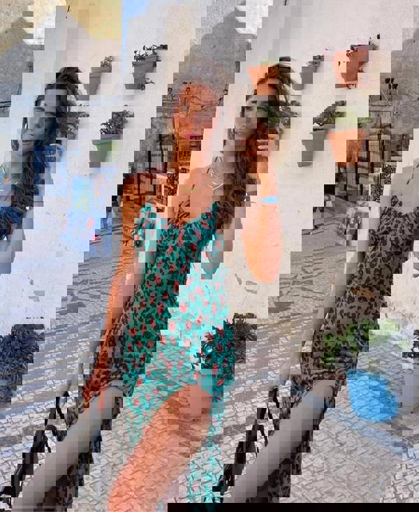 Leopard print summer dress