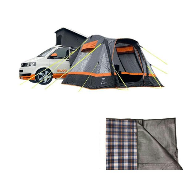 OLPRO Cubo Breeze® v2 Campervan Awning - Carpet - Charcoal
