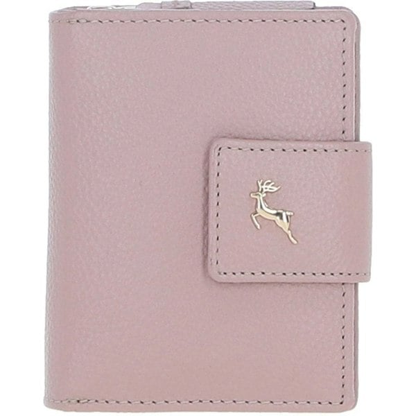 'Arte in Pelle' RFID Secure Wallet/Purse with Zip and Stud Closure: X-30
