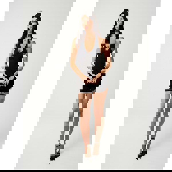 Pink Vanilla Lace Ruffle Playsuit