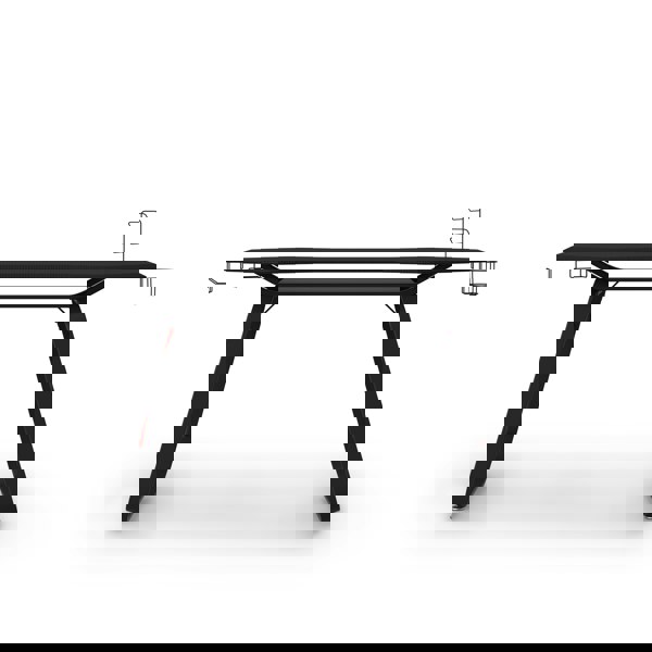 Dorel Home Oblivion Gaming Desk in Black / Red