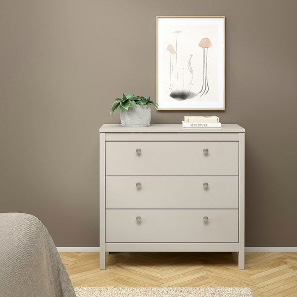 Furniture To Go Madrid Chest 3 Drawers in Cashmere