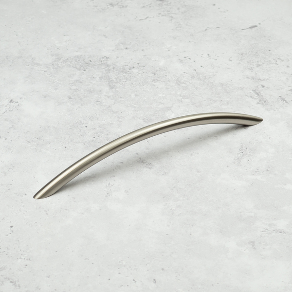 Handle & Home Brushed Nickel Slim Bow Cabinet Handles