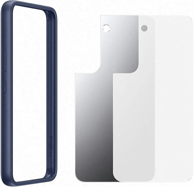 Samsung Galaxy S22 Frame Cover Navy - EF-MS901CNEGWW