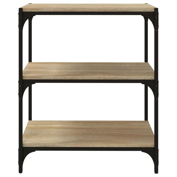 Berkfield Book Cabinet Sonoma Oak 60x33x70.5 cm Engineered Wood and Steel