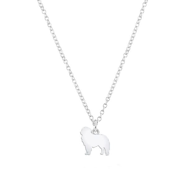 Mylee London Maremma Sheepdog Silhouette Silver Necklace - Personalised
