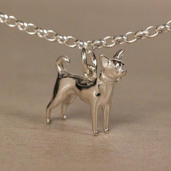 Chihuahua Chain Bracelet - Personalised - Sterling Silver - MYLEE London