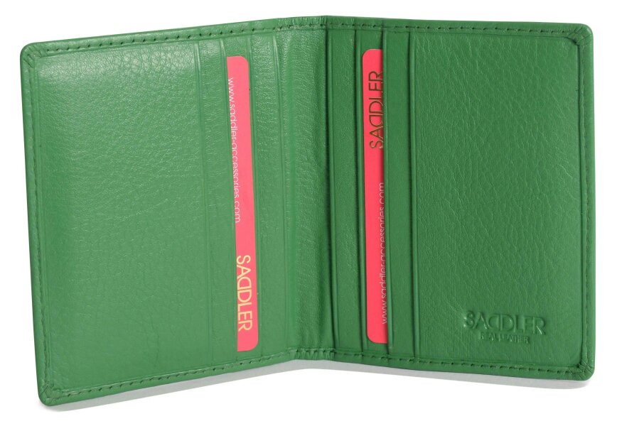 SADDLER Compact Leather Card Wallet "Lexi" – Handmade by Saddler | RFID Protected & Gift Boxed