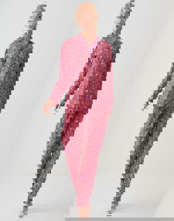 British Boxers Women's Crisp Cotton Pyjama Set – Byzantine Paisley