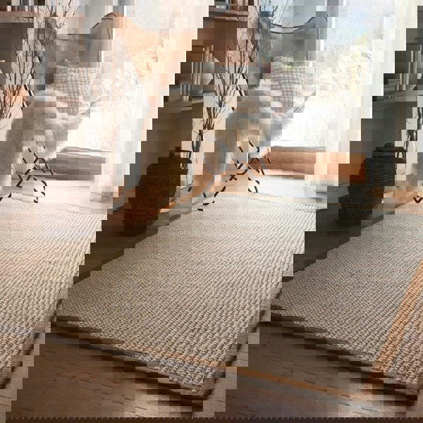 Origins Sisal Boucle with Mocha Border