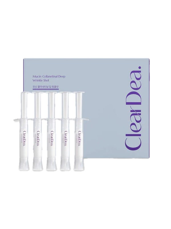 ClearDea Wrinkle Shot – Professional-grade "Line Eraser" for achieving a smooth, lifted, and healthy "Glass Skin" complexion, shop at Atelier De Glow UK.