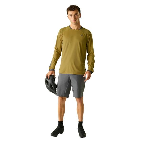 Dare 2B Mens Trackstand Ace Long-Sleeved T-Shirt - Wood Brown - 