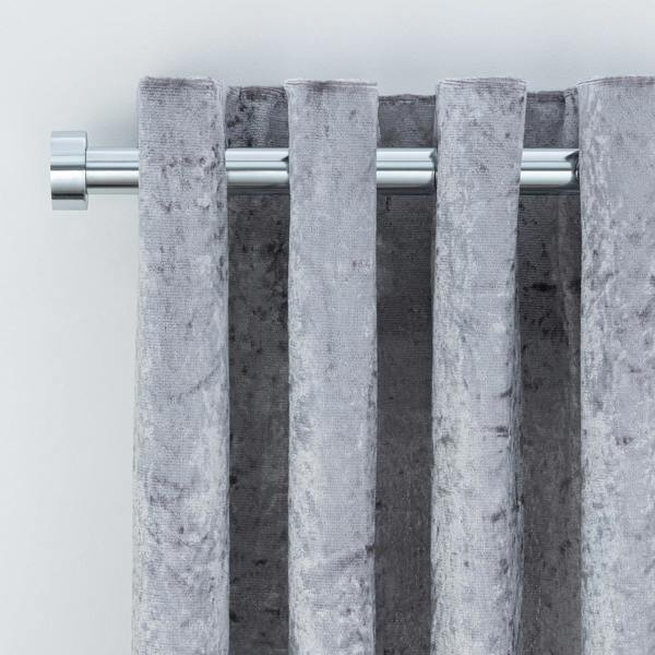 A.Unique Home Stud End Extendable Curtain Pole (25/28mm) (Nickel,70cm - 120cm)