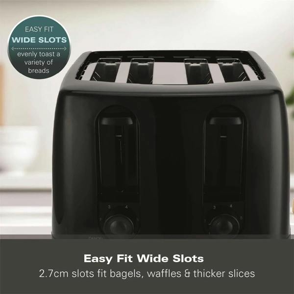 Hamilton Beach Essentials 4 Slice Toaster - Black