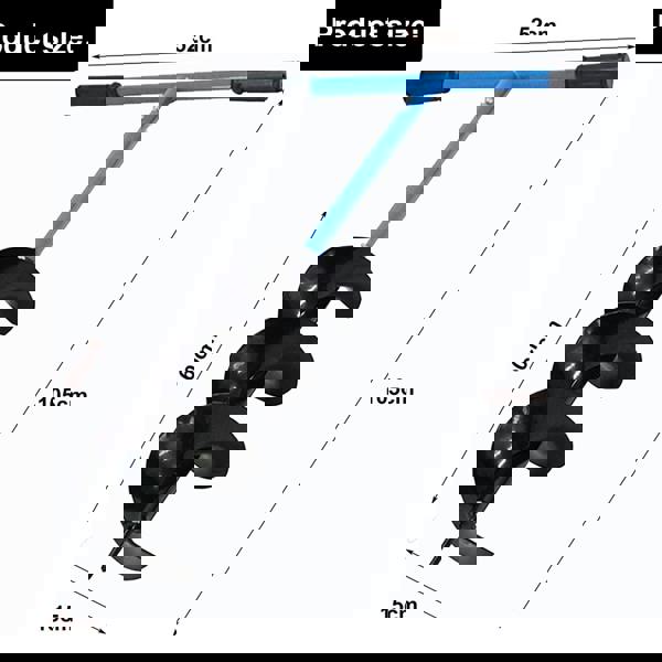 Gr8 Garden Manual Garden Earth Auger 150mm Fence Post Hole Digger Hand Drill Soil Borer