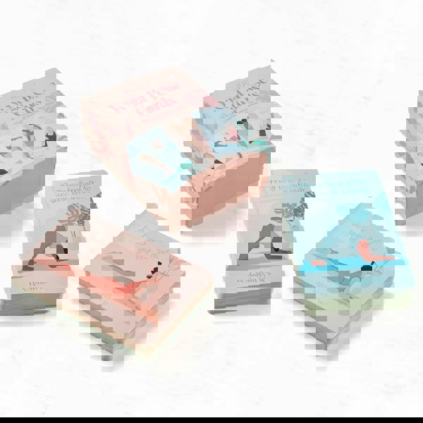 Myga Yoga Pose Cards – 70 Illustrated Yoga & Affirmation Cards