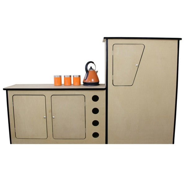 Monstershop 11sqm Smoke Grey Van Lining & Glue With Camper Kitchen