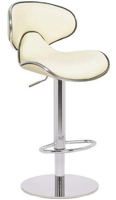 Lamboro Deluxe Carcaso Faux Leather Bar Stool, Adjustable Swivel, Weighted Base