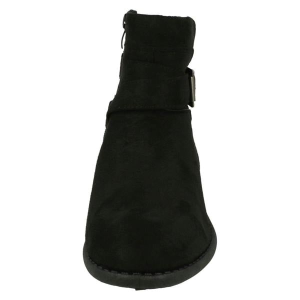 Spot On Ladies Spot On Heeled Ankle Boots F51166