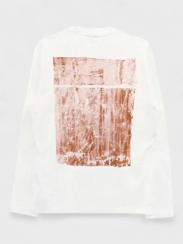 Off-White Sweatshirt Scratch Tab Skate Crewneck White