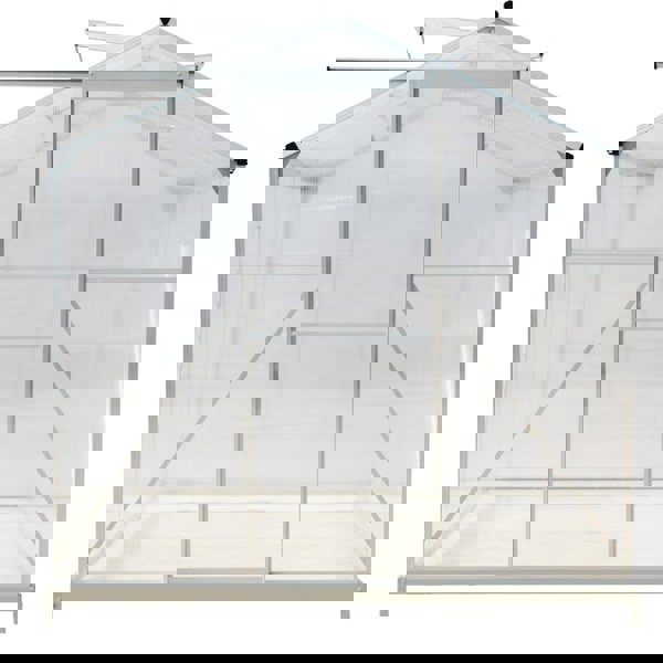 Aluminium Hobby Greenhouse with Window Opening Living and Home 