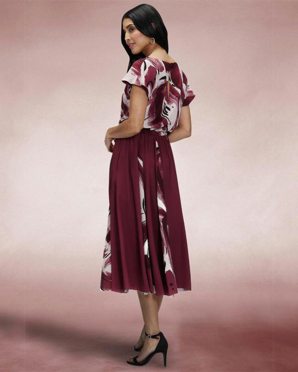 HotSquash Pleated Midi Dress