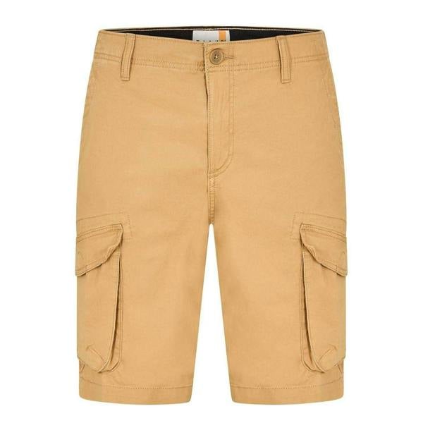 Timberland Mens Twill Casual Cargo Shorts - Wheat - 