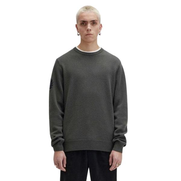 Fred Perry Laurel Wreath Knit Field Green Jumper XXL