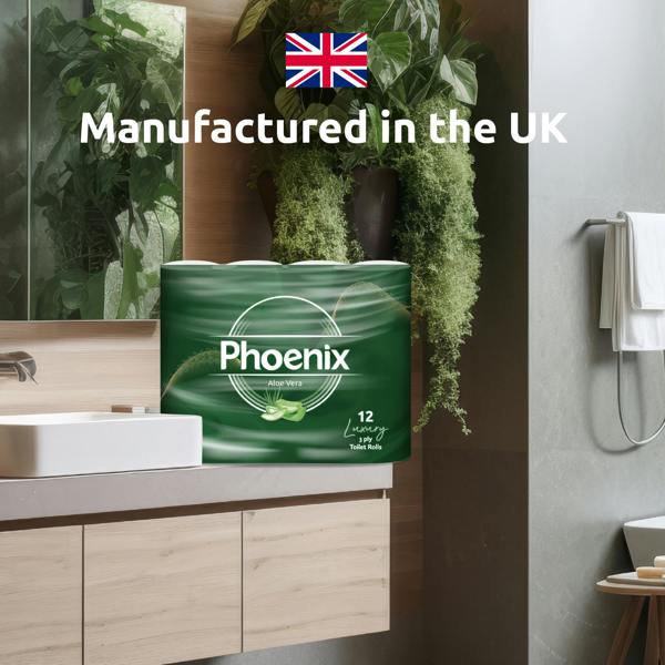 Phoenix Soft Aloe Vera Fragranced Quilted White 3 Ply Toilet Paper (60 Pack)