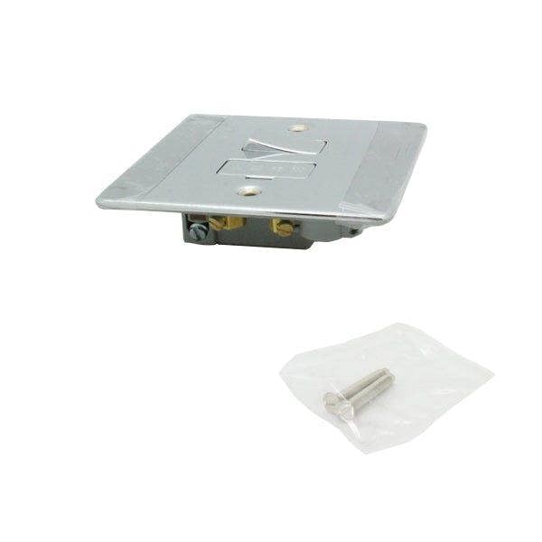 British General BG Polished Chrome 13A Amp Fused House Wall Switch Unit