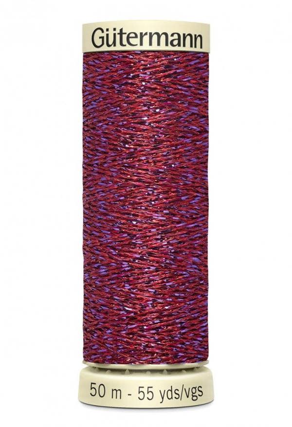 Gutermann Metallic Effect Thread 50m Polyamide, Polyester Thread Suitable For Dressmaking