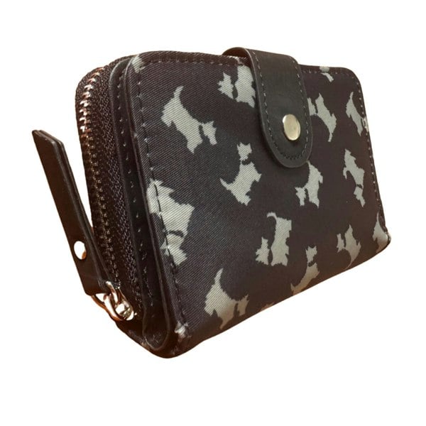 Fores Collection Scotty Dog Print Purse – Compact Ladies Wallet
