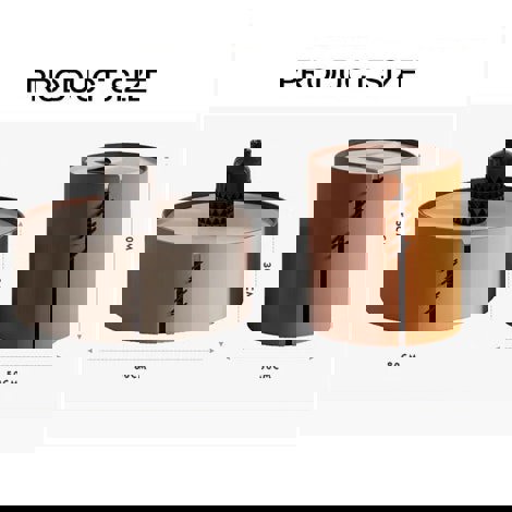 Flo Coffee Table Set, Orange & Grey-Rit Concept-Rit Concept