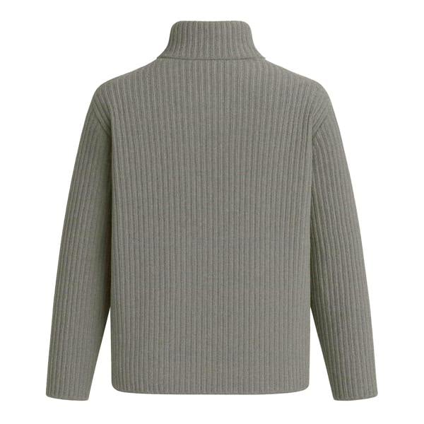 I Saw It First Womens/Ladies Zip Neck Jumper - Grey - 