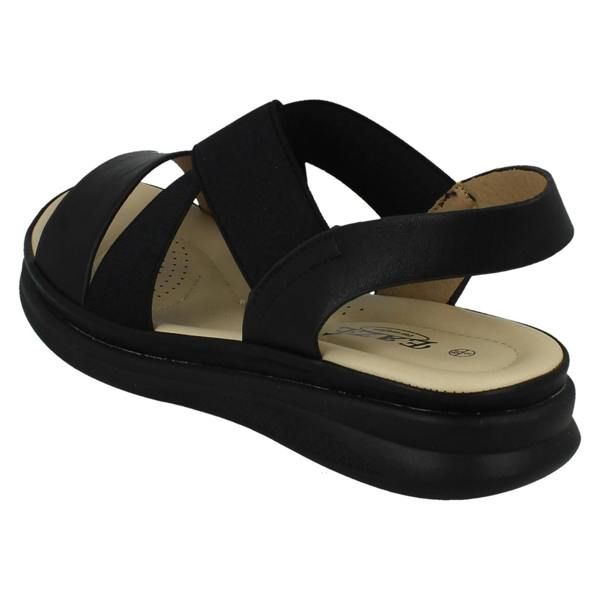 Eaze Ladies Eaze Slip On Elasticated Summer Sandals F12107