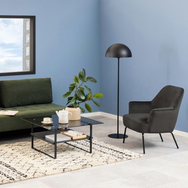 Furniture To Go Melissa Lounge Chair in Dark Grey