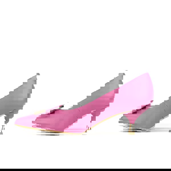 Embassy London Piccadilly - Pink -  Women’s Leather Kitten Heel Pump