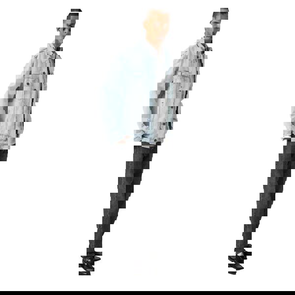 Levis Mens 501 Original Crash Courses Jeans - Grey - 