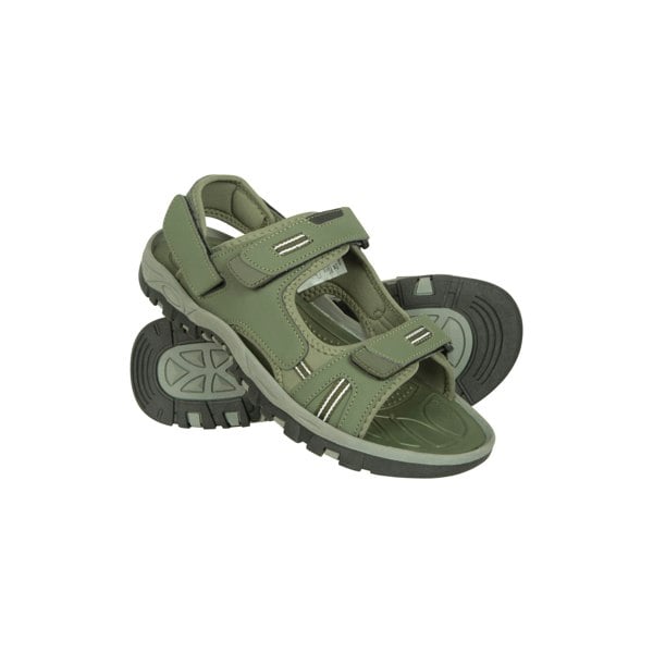 Mountain Warehouse Mens Z4 Synthetic Suede Sandals - Khaki Green