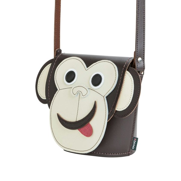 Mikey Monkey Leather Bag - Novelty Bag - Zatchels