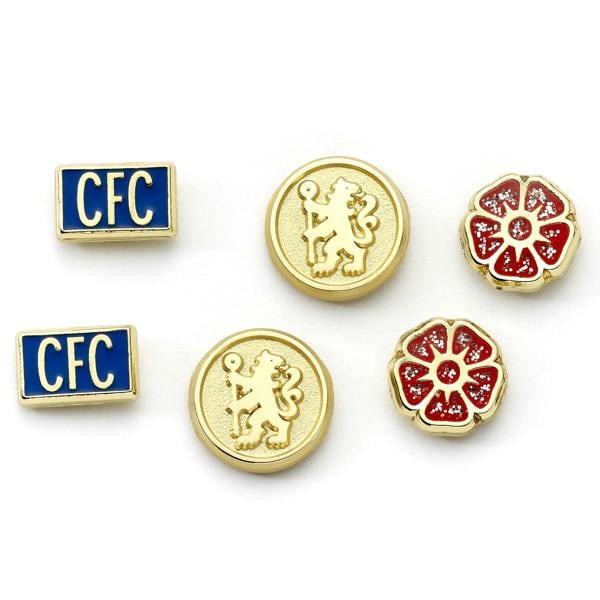 The Carat Shop Chelsea Football Club Set of 3 Stud Earrings