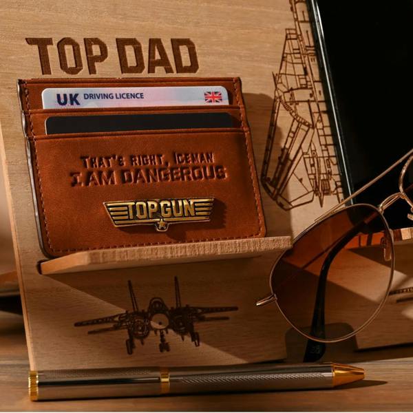Widdop & Co Top Gun Card Holder Wallet Tan