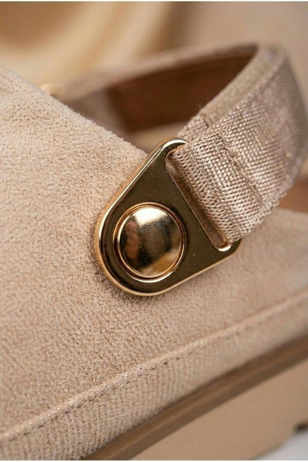 Tara Womens Suede Convertible Slingback Clogs - Beige